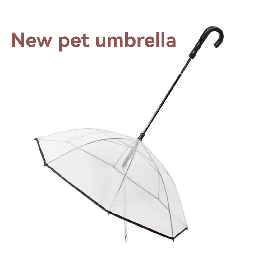 Transparent Pet Dog Umbrella