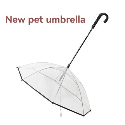 Transparent Pet Dog Umbrella